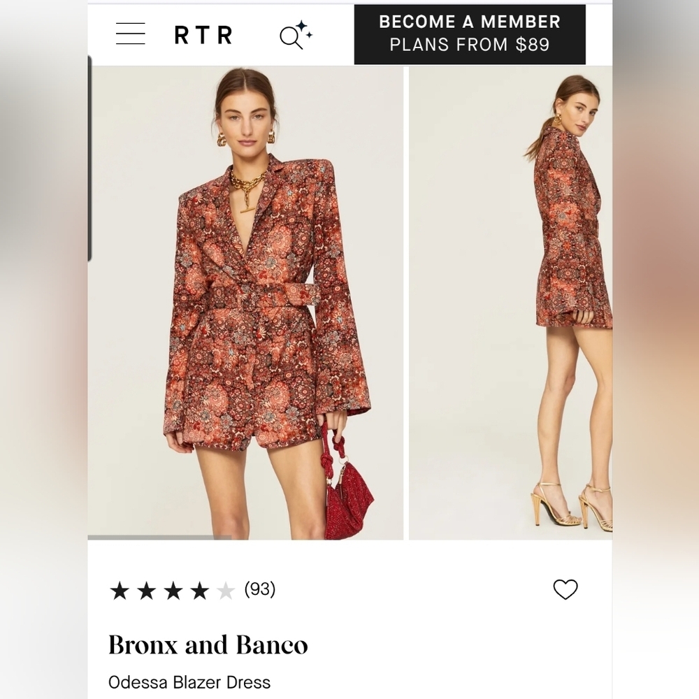 Bronx and Banco Blazer Dress XXL